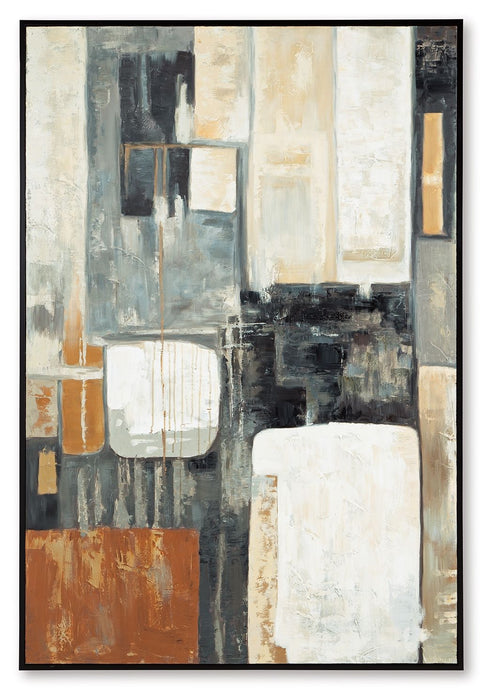 Howford - Brown / Black / Gray - Wall Art - Simple Home Plus