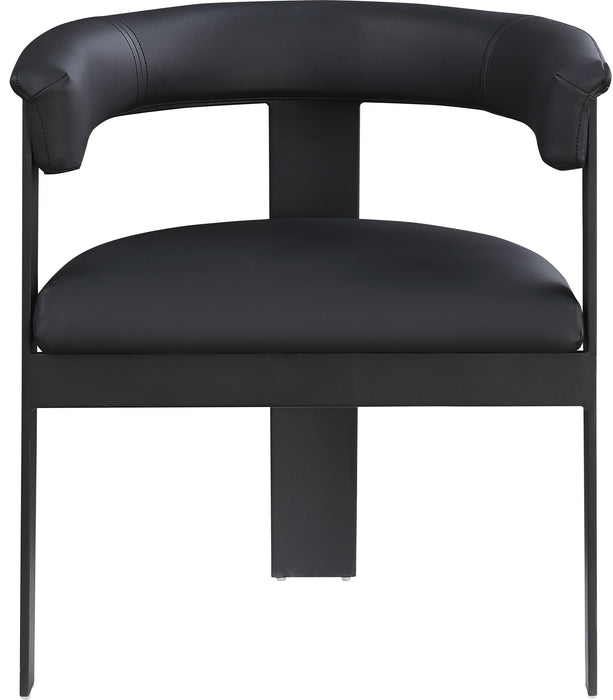Romeo - Faux Leather Dining Chair With Black Base (Set of 2) - Simple Home Plus