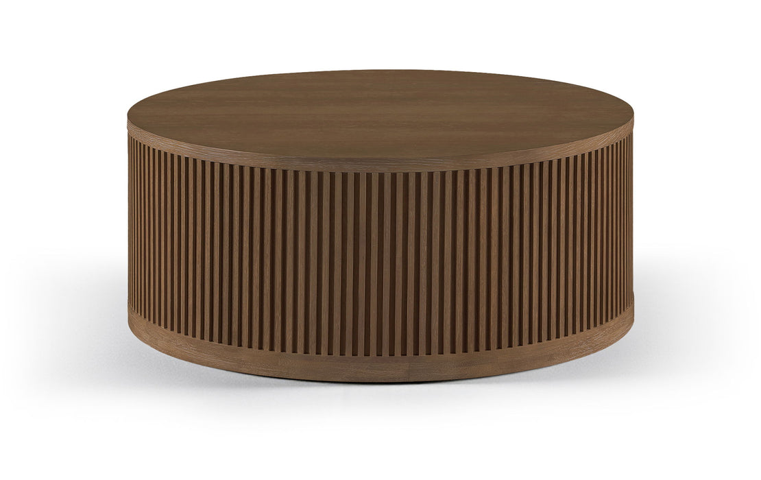 Madera - Oak Veneer And Solid Wood Table - Simple Home Plus