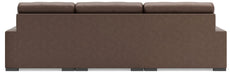 Calden - 3-Piece Sectional With RAF Corner Chaise - Chocolate - Simple Home Plus