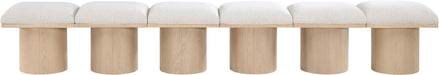 Pavilion - 6 Piece Modular Bench With Natural Base - Simple Home Plus
