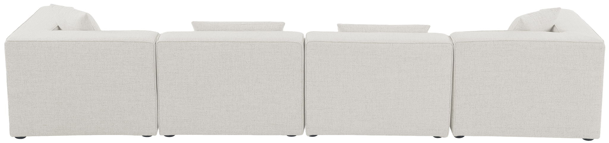 Cube - Linen Modular 4 Seat Sofa - Simple Home Plus