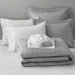 Camden - Full/Queen Chambray Print Solid Comforter Set - Gray - Simple Home Plus