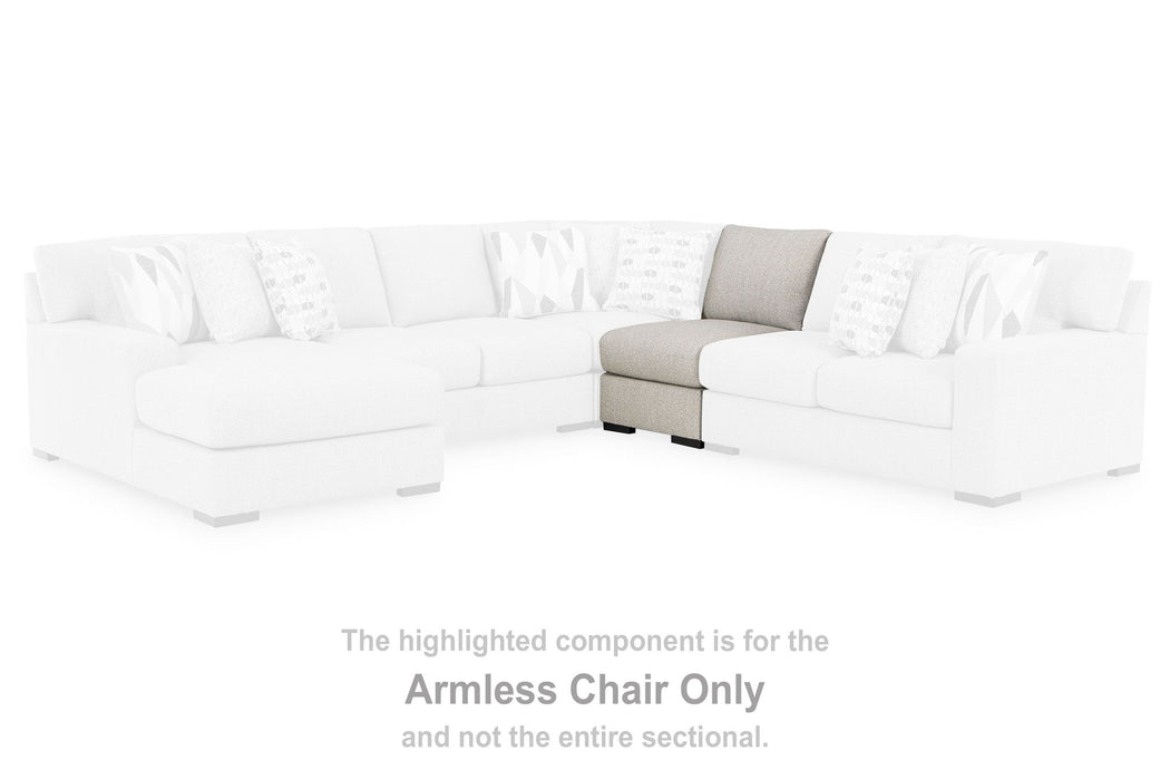 LaureLGrove - Armless Chair - Pebble - Simple Home Plus