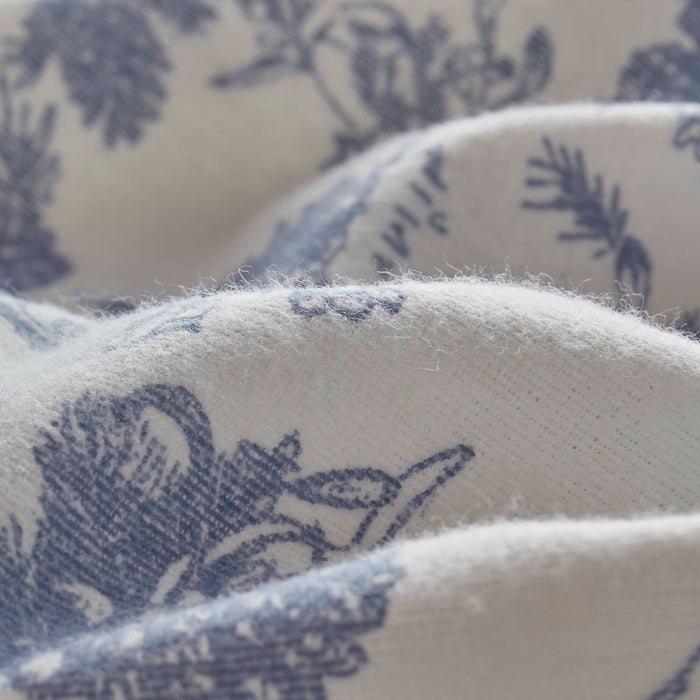 Cozy Cotton Flannel - King Printed Sheet Set - Toile Pine Trees - Simple Home Plus
