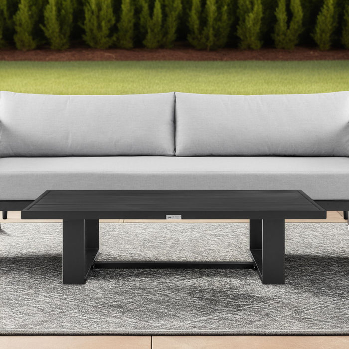 Alegria - Aluminum Outdoor Coffee Table - Black - Simple Home Plus