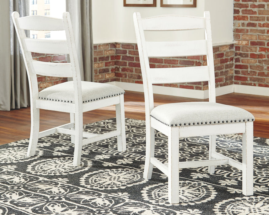 Valebeck - Beige / White - Dining UPH Side Chair (Set of 2) - Simple Home Plus