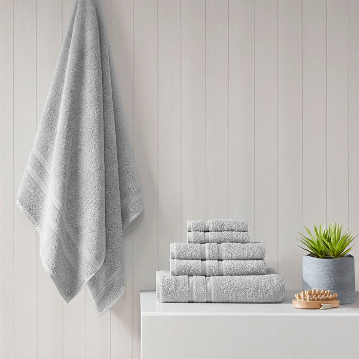 Aegean - 6 Piece Towel Set - Gray - Simple Home Plus