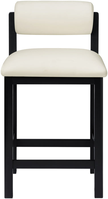 Roundhill - Faux Leather Counter Stool - Black Frame - Simple Home Plus