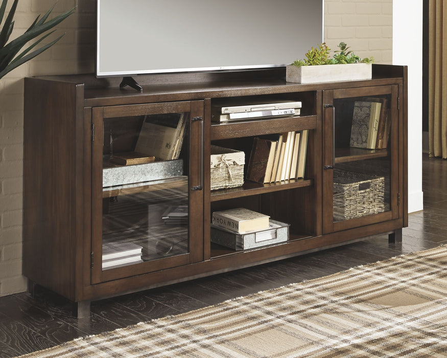 Starmore - Brown - XL TV Stand w/Fireplace Option - Simple Home Plus
