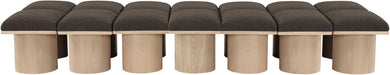 Pavilion - 14 Piece Modular Bench With Natural Base - Simple Home Plus