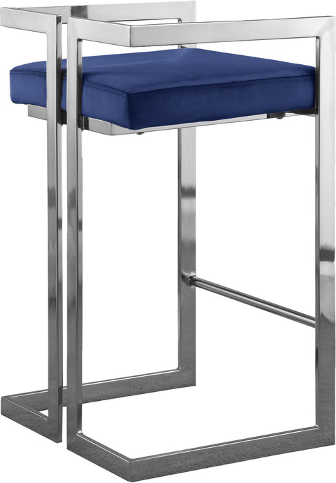Ezra - Stool with Chrome Legs (Set of 2) - Simple Home Plus