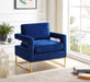 Noah - Accent Chair with Gold Legs - Simple Home Plus