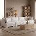 Hammond - Velvet Performance Fabric Upholstered 4 Piece Sofa - Simple Home Plus