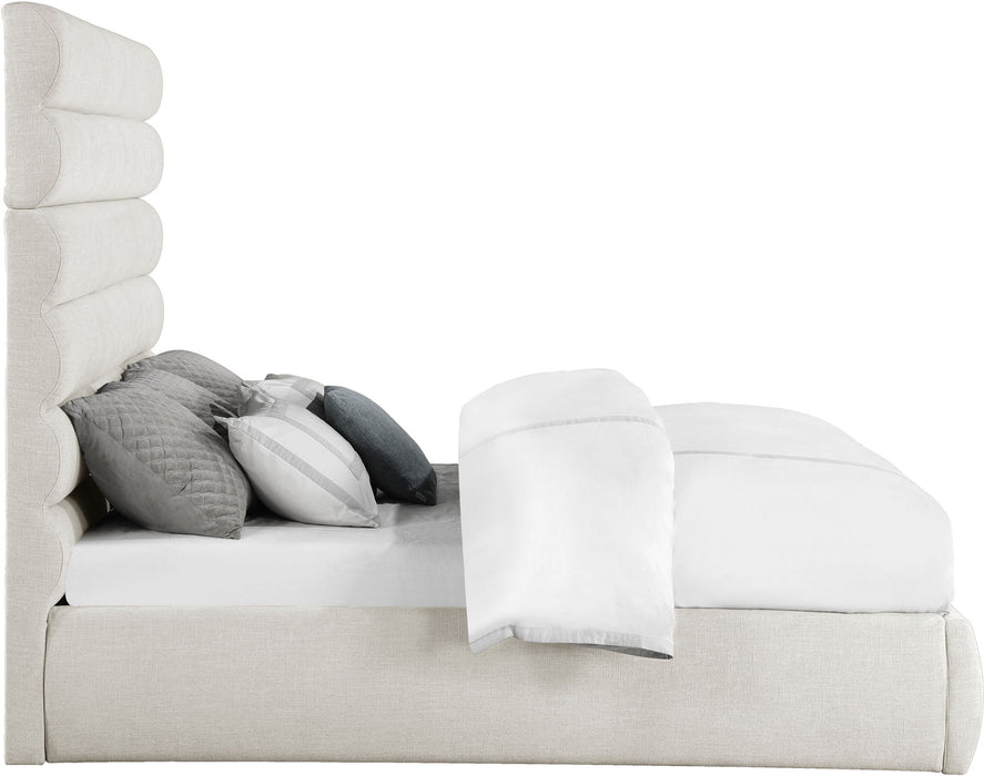 Adam - Linen Fabric Bed With 70.5" Headboard - Simple Home Plus
