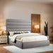 Adam - Boucle Fabric Bed With 70.5" Headboard - Simple Home Plus