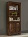 Hartshill - 3-Shelf Cabinet Bookcase - Burnished Oak - Simple Home Plus