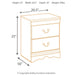 Huey Vineyard - Two Drawer Night Stand - Black - Simple Home Plus
