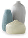 Eiderman - Vase Set (Set of 3) - Gray / Blue / Green - Simple Home Plus