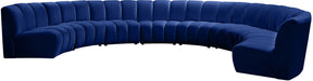 Infinity - 8 Piece Velvet Modular Sectional - Simple Home Plus