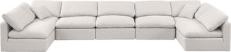 Indulge - Linen 7 Piece Modular U-Shaped Sectional - Simple Home Plus