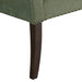Welburn - Upholstered Bench With Back & Legs - Green - Simple Home Plus