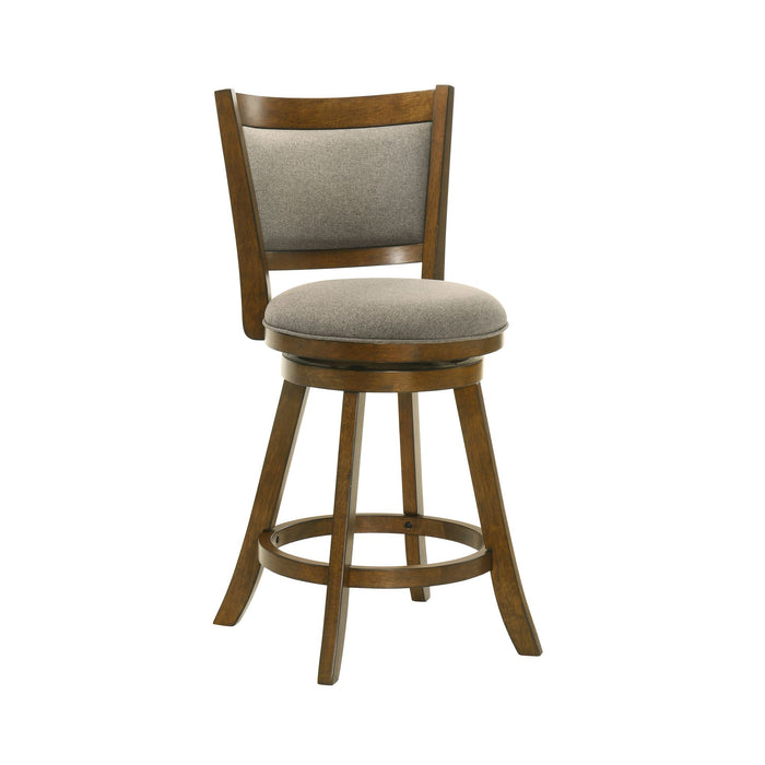 Aiden - Modern Farmhouse Swivel Wood Counter Height Kitchen Bar Stool - Simple Home Plus
