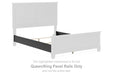 Lanolee - Queen/King Panel Rails - Black - Simple Home Plus
