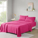 Microfiber - King All Season Wrinkle Free Sheet Set - Pink - Simple Home Plus