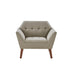 Newport - Wide Mid-Century Modern Lounge Chair (Set of 2) - Light Gray - Simple Home Plus