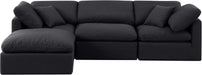 Indulge - Linen 4 Piece Modular Sectional With Chaise - Simple Home Plus