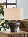 Dolanham - Metal Table Lamp - Distressed Brown - Simple Home Plus