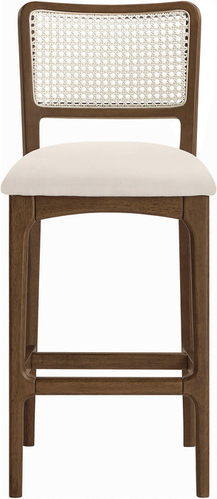 Atrium - Upholstered Bar Stool (Set of 2) - Brushed Brown Frame - Simple Home Plus