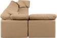 Indulge - Faux Leather 5 Piece Modular Sectional - Tan - Simple Home Plus