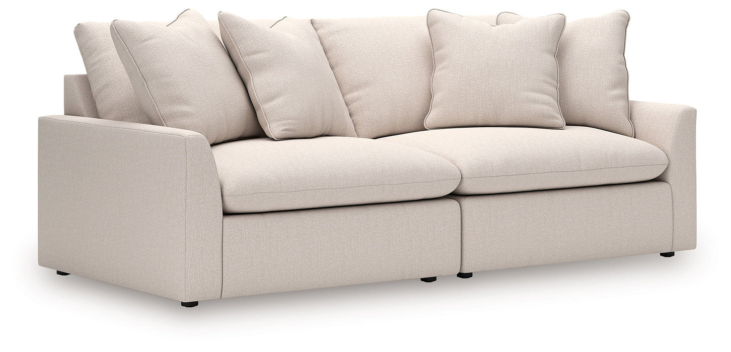 Whitehaven - Oyster - 2-Piece Sectional Loveseat - Simple Home Plus
