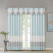 Amherst - Polyoni Pintuck Window Panel - Aqua - Simple Home Plus