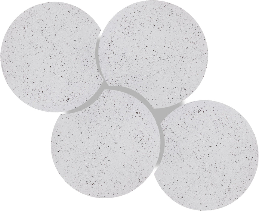 Dimple - 4 Piece Modular Coffee Table - Terazzo Finish - Simple Home Plus
