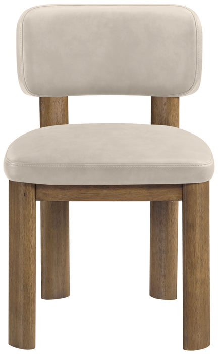 Paloma - Vegan Leather Upholstered Dining Chair (Set of 2) - Brown Frame - Simple Home Plus