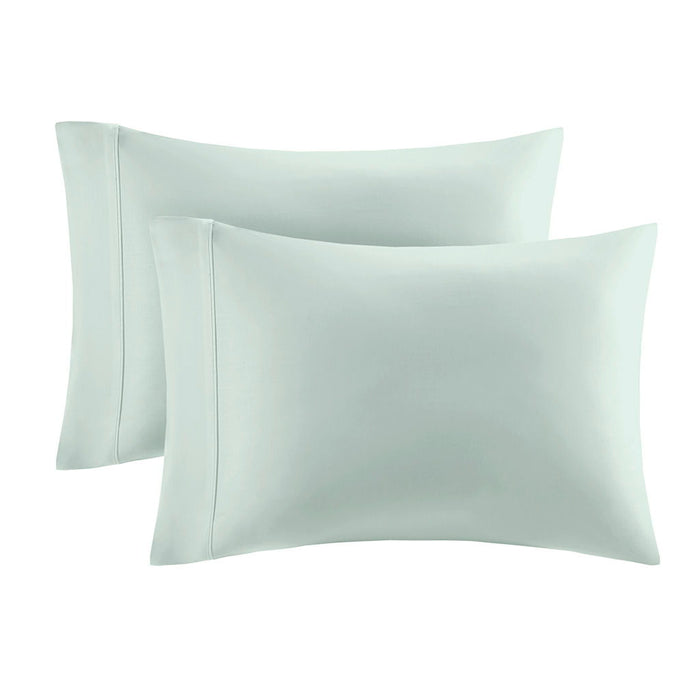 300 Thread Count Organic Cotton - Queen Deep Pocket Sheet Set - Aqua - Simple Home Plus