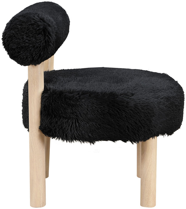 Ambre - Shearling Fabric Accent Chair - Simple Home Plus