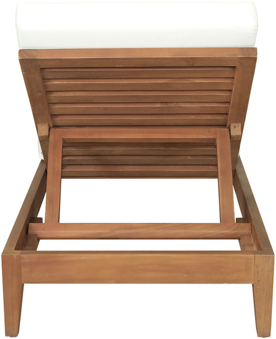 Mirella - Water Resistant Fabric Upholstered Outdoor Patio Chaise Lounge - Simple Home Plus