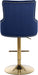 Claude - Adjustable Stool Gold Swivel with Gold Base - Simple Home Plus