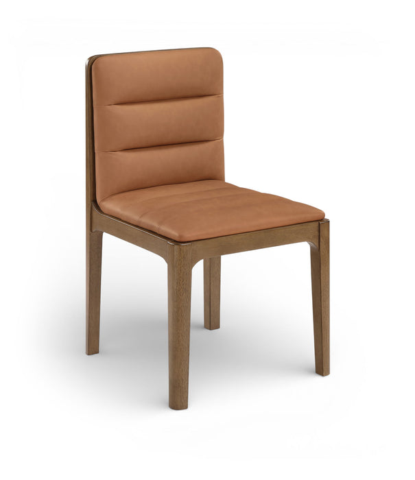 Ellis - Vegan Leather Upholstered Dining Chair (Set of 2) - Brown Base - Simple Home Plus