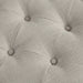 Clara - Accent Ottoman - Linen - Simple Home Plus