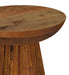 Aureo - Round Solid Wood Accent Side Table - Wild Honey - Simple Home Plus