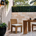 Mirella - Water Resistant Fabric Upholstered Outdoor Patio Dining Side Chair - Simple Home Plus