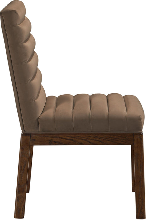 Evelyn - Dining Chair With Brown Legs - Simple Home Plus