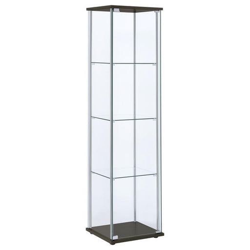 Bellatrix - Rectangular 4-shelf Curio Cabinet - Simple Home Plus