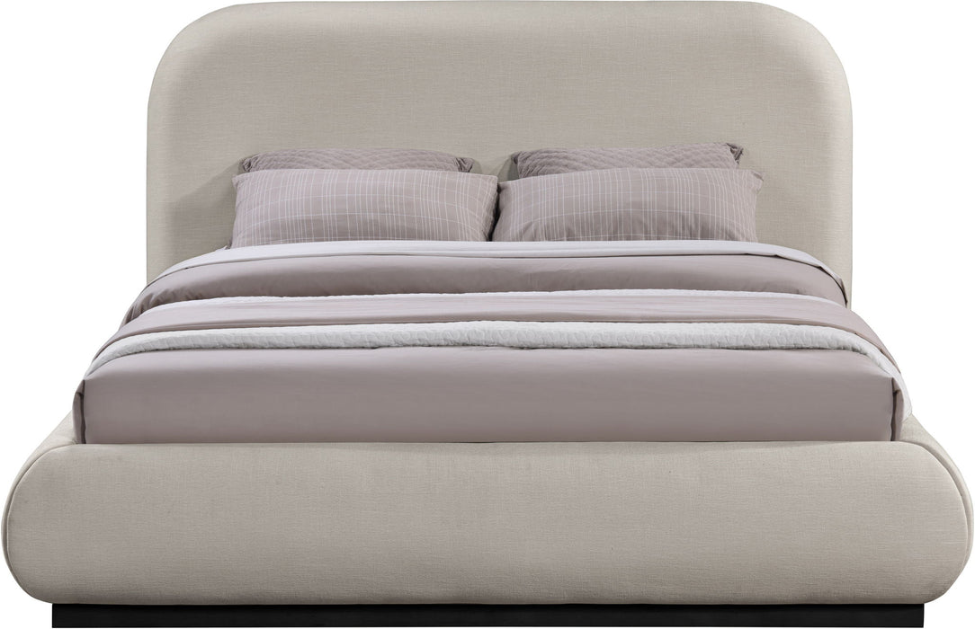 Vaughn - Chenille Bed With Black Base - Simple Home Plus