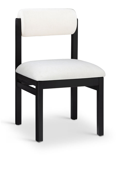 Roundhill - Fabric Dining Chair (Set of 2) - Black Frame - Simple Home Plus